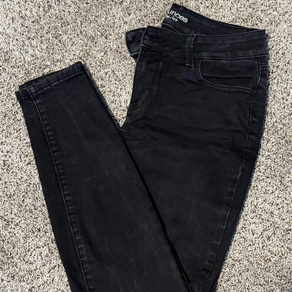 Maurices Women's Dark Black Skinny Jeans